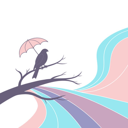 An elegant abstract shape featuring a beautiful pastel gradient and smooth, flowing edges, ideal for modern design and backgrounds.のイラスト素材