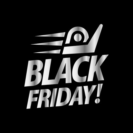Black Friday sale banner. Black Friday design template. Vector illustration.のイラスト素材