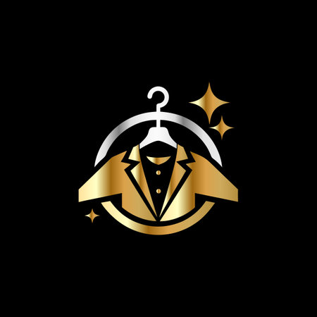 Tuxedo Logo Design vector. Luxury Tuxedo Logo Templateのイラスト素材