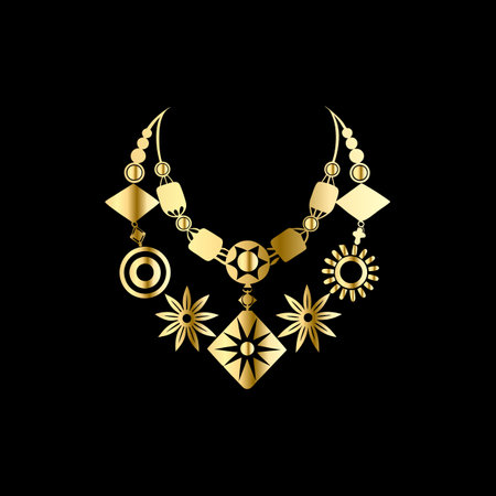 Jewelry design over black background, vector illustration eps10のイラスト素材