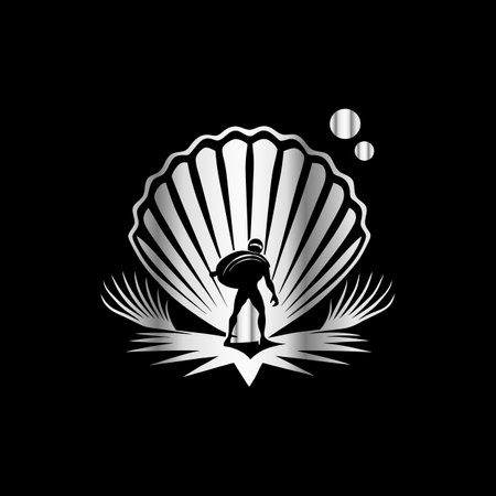 Silhouette of a baseball player in a shell. Vector illustration.のイラスト素材