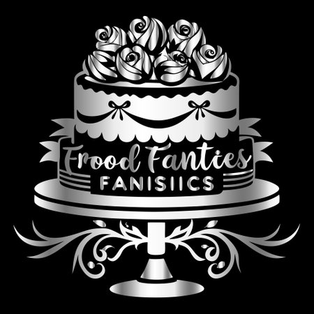 Vector illustration of a cake with the inscription on the black background.
