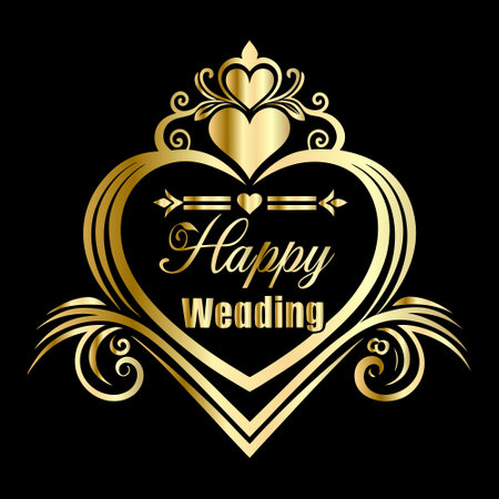 Happy Valentines Day Greeting Card. Vector Illustration.のイラスト素材