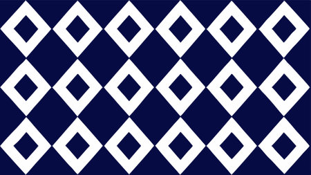 Seamless pattern of rhombuses in blue and white colorsのイラスト素材