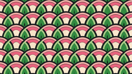 Seamless pattern with leaves. Vector illustration in retro style.のイラスト素材