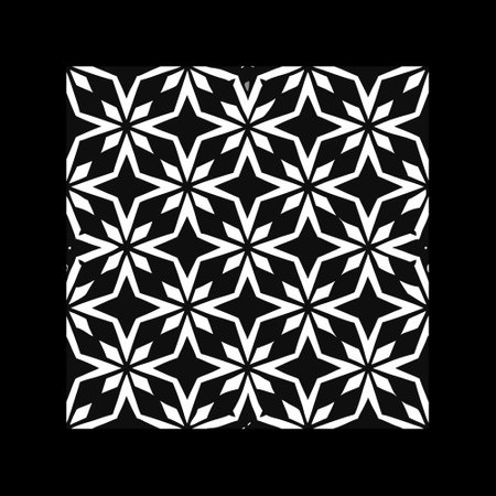 Geometric vector pattern with triangular elements. abstract picture for wallpapers and backgrounds. Black and white ornament.のイラスト素材
