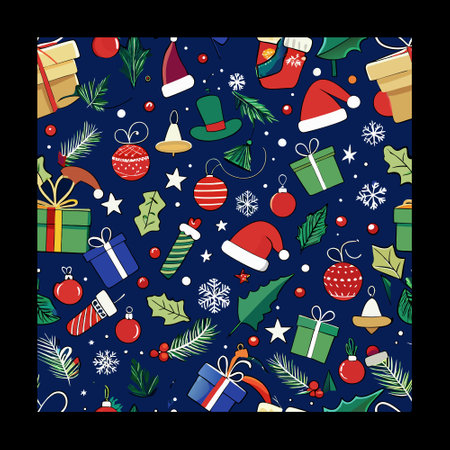 christmas pattern design, vector illustration eps10 graphic background designのイラスト素材