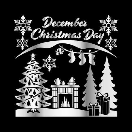 christmas design over black  background vector illlustration. EPS10のイラスト素材