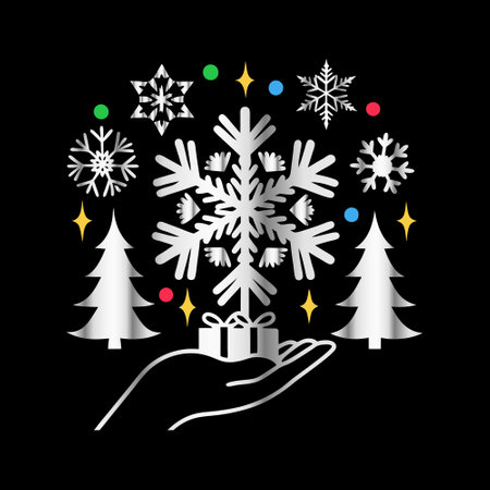 christmas icon design, vector illustration eps10 graphic  backgroundのイラスト素材