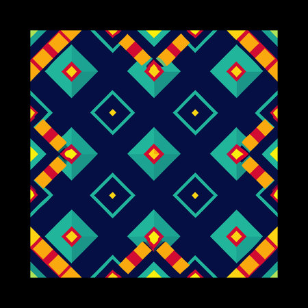 Geometric ethnic patterned background. Colorful ornament for wallpapers and backgrounds.