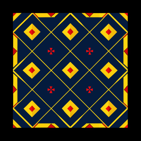 Seamless geometric pattern in the style of a patchwork.