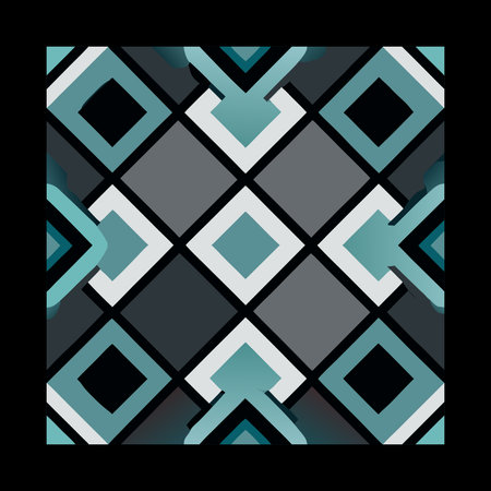 Geometric pattern in retro style. Seamless vector background.