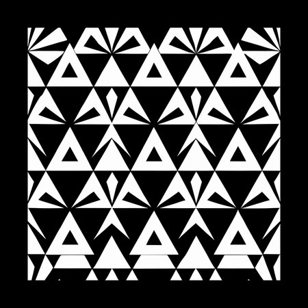 Geometric pattern with triangular elements. Black and white abstract background.