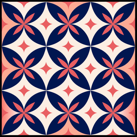 Seamless pattern with abstract geometric ornament. Vector Illustration.