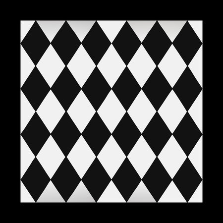 Checkered pattern on a black background. Vector illustration. Eps 10.のイラスト素材