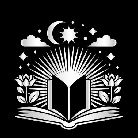 Book design over black background, vector illustration.のイラスト素材