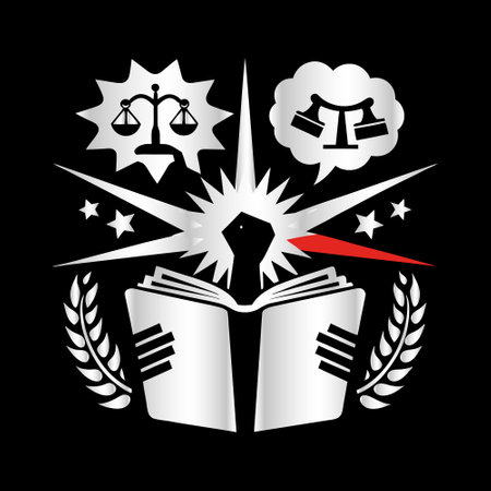 law book design, vector illustration eps10 graphic. law symbolのイラスト素材