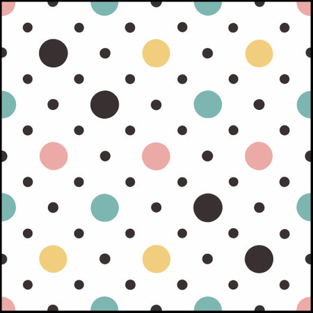 Seamless polka dot pattern. Cute polka dot background.のイラスト素材