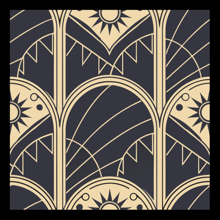 Vintage ornamental background. Template for laser cutting. Vector illustration.のイラスト素材