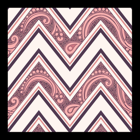 Seamless pattern with zigzag lines. Vector illustration.