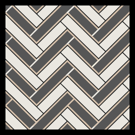 Seamless geometric pattern in grey and beige colors. Vector illustration.のイラスト素材
