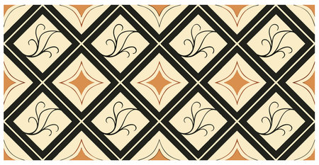 Seamless background with decorative elements. Vector illustration for web design or print.のイラスト素材