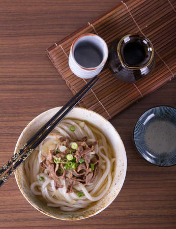 Japanese Udon Noodleの写真素材