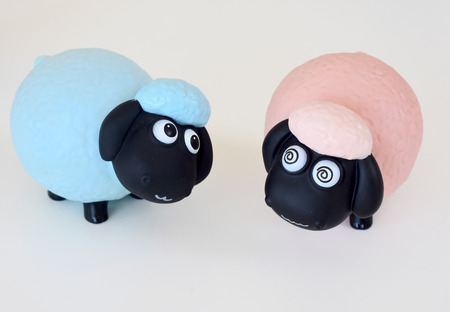 Eid Mubarak cute sheep dollの写真素材