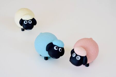 Eid Mubarak cute sheep dollの写真素材