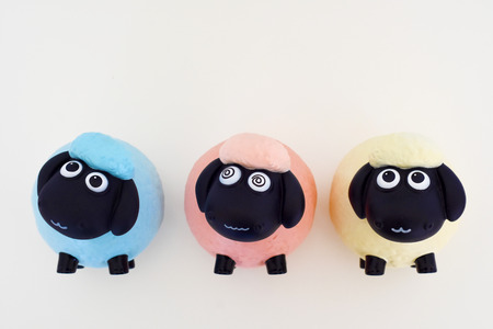 Eid Mubarak cute sheep dollの写真素材