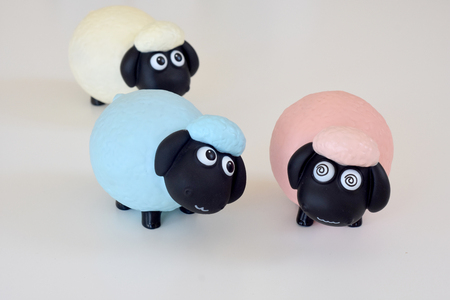 Eid Mubarak cute sheep dollの写真素材