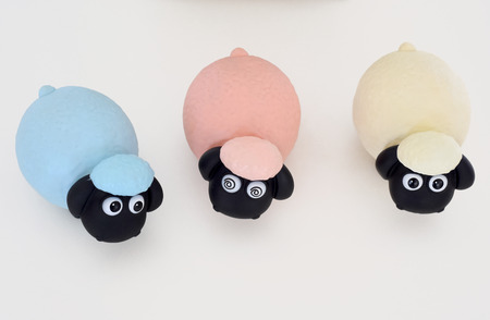 Eid Mubarak cute sheep dollの写真素材