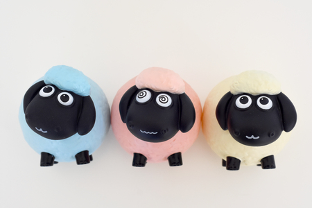 Eid Mubarak cute sheep dollの写真素材
