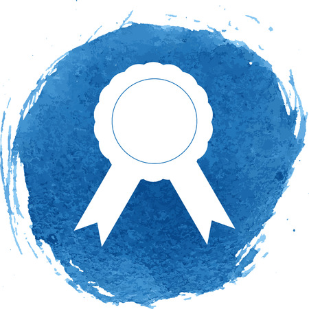 Label icon with watercolor effect, vector illustration.のイラスト素材
