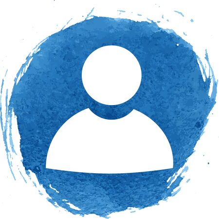 User icon with watercolor effect. Vector illustration.のイラスト素材