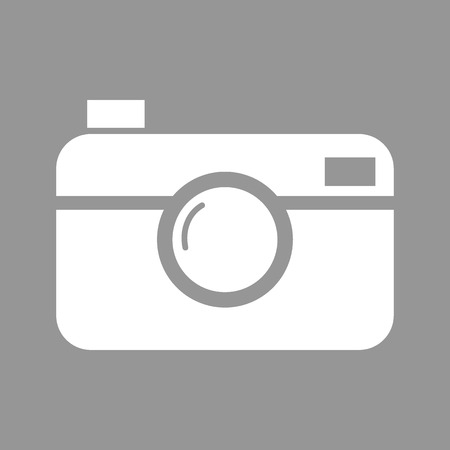 Digital photo camera. Flat style icon. Vector illustrationのイラスト素材