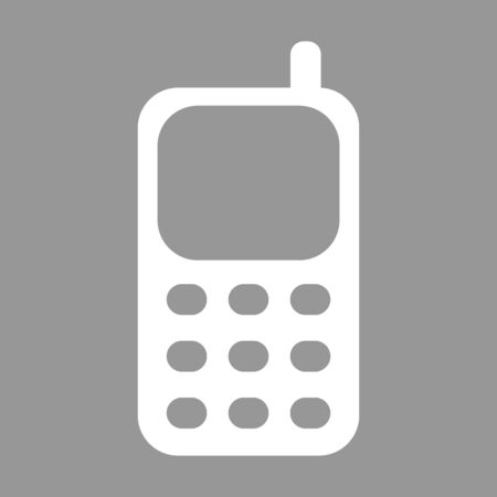 Cell Phone. Flat style icon. Vector illustrationのイラスト素材