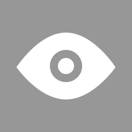 White eye. Flat style icon. Vector illustrationのイラスト素材