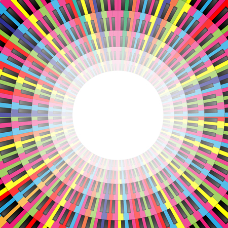 Musical background with abstract piano keyboard and creative design elementsのイラスト素材
