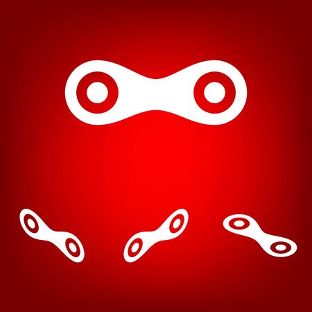 Link Single icon. Vector illustration set. Isometric effectのイラスト素材