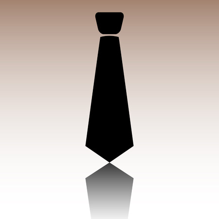 Black Tie icon. Vector illusstration with reflectionのイラスト素材