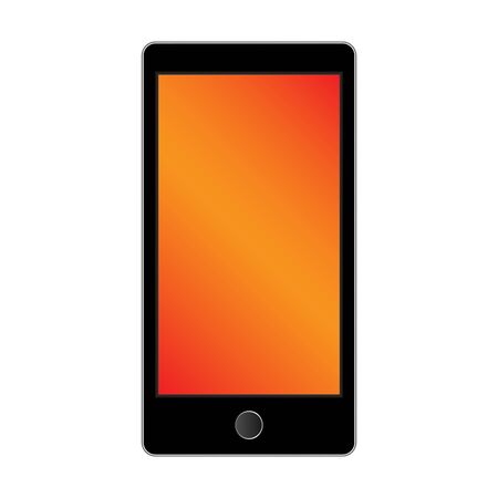 modern smart phone isolation on white background. Vector illustrationのイラスト素材