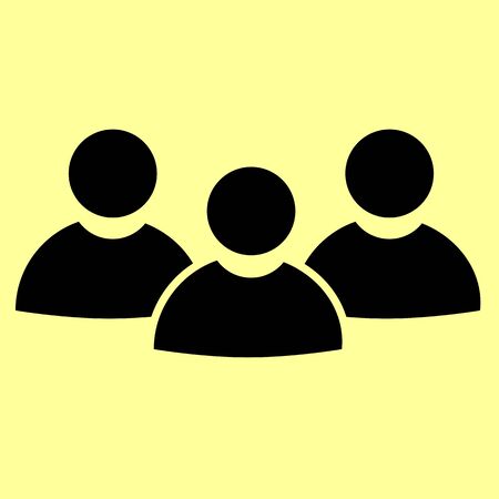 Team work sign. Flat style icon vector illustration.のイラスト素材