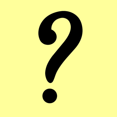 Question mark sign. Flat style icon vector illustration.