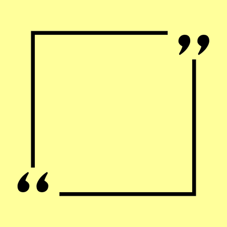 Text quote sign. Flat style icon vector illustration.のイラスト素材