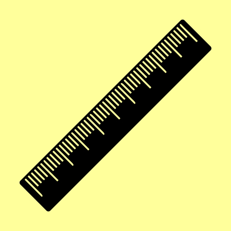 Centimeter ruler sign. Flat style icon vector illustration.のイラスト素材