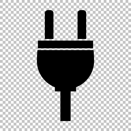 Socket sign. Flat style icon on transparent backgroundのイラスト素材