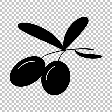 Olives sign. Flat style icon on transparent backgroundのイラスト素材