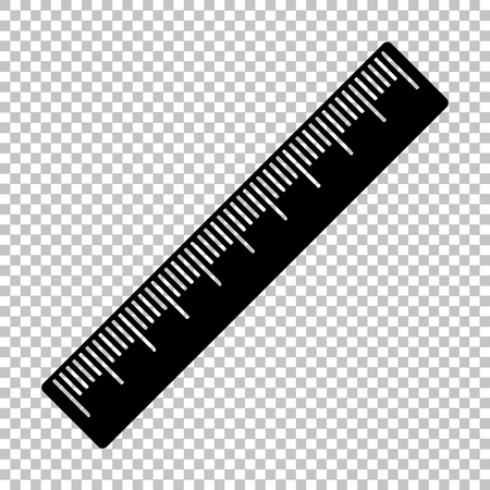 Centimeter ruler sign. Flat style icon on transparent backgroundのイラスト素材