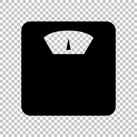 Bathroom scale sign. Flat style icon on transparent backgroundのイラスト素材